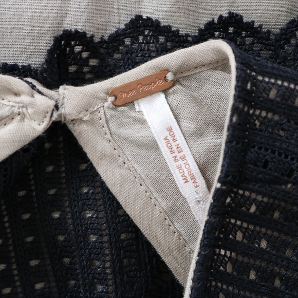 Free People Rocco black lace dress size 6 - Picture 3 of 5